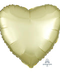Buy Balloons Pastel Yellow Heart Shape Foil Balloon, 18 Inches sold at Balloon Expert