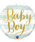 Buy Balloons Baby Boy Gold Foil Balloon, 18 Inches sold at Balloon Expert