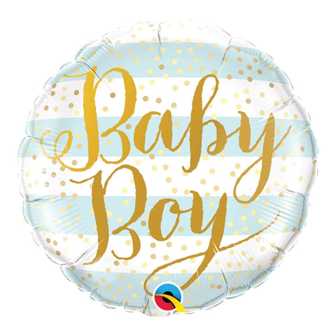 Buy Balloons Baby Boy Gold Foil Balloon, 18 Inches sold at Balloon Expert