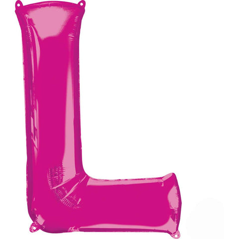 Buy Balloons Pink Letter L Foil Balloon, 36 Inches sold at Balloon Expert