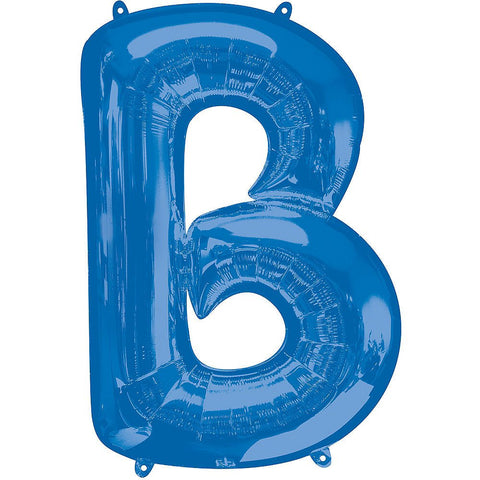 Ballon lettre bleu 34 pouces