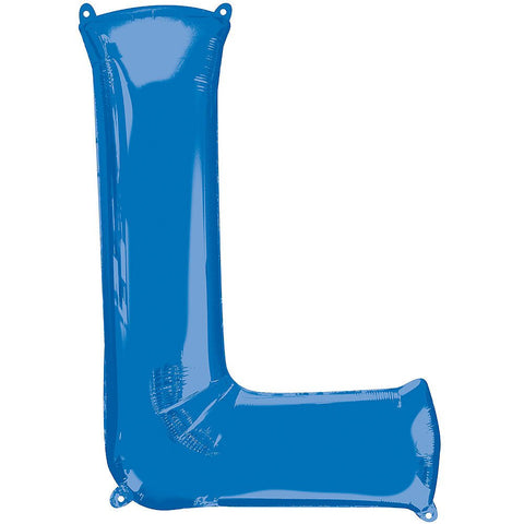 34in Blue Letter Balloon