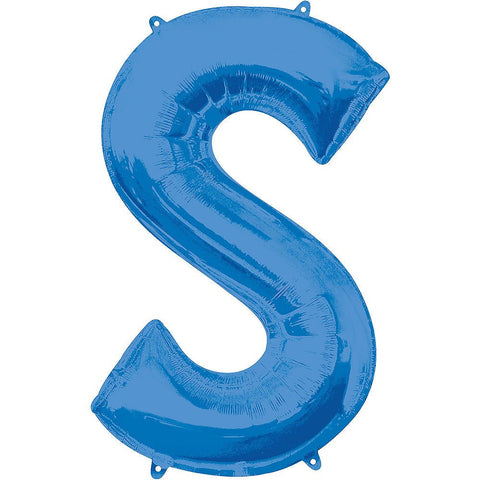 34in Blue Letter Balloon