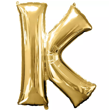 34in Gold Letter Balloon