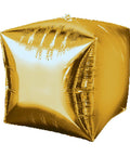 Buy Balloons Gold Cubez Balloon, 15 Inches sold at Balloon Expert