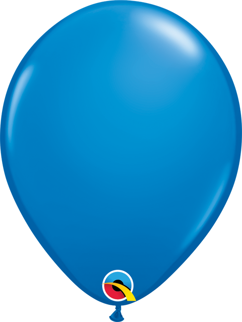 12" Dark Blue Latex Balloon, Helium Inflated from Balloon Expert