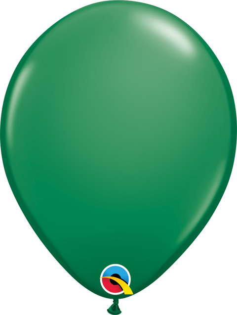 12" Green Latex  Balloon, Helium Inflated from Balloon Expert