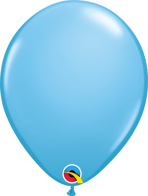 12" Light Blue Latex Balloon, Helium Inflated from Balloon Expert
