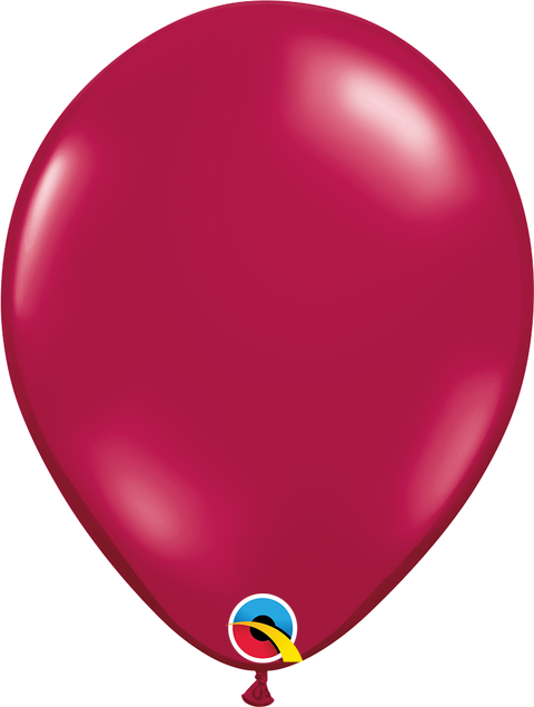 12" Pearl Burgundy Latex Balloon, Helium Inflated from Balloon Expert