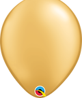 12" Pearl Gold Latex Balloon, Helium Inflated from Balloon Expert