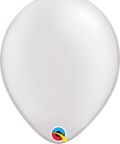 12" Pearl White Latex Balloon, Helium Inflated from Balloon Expert