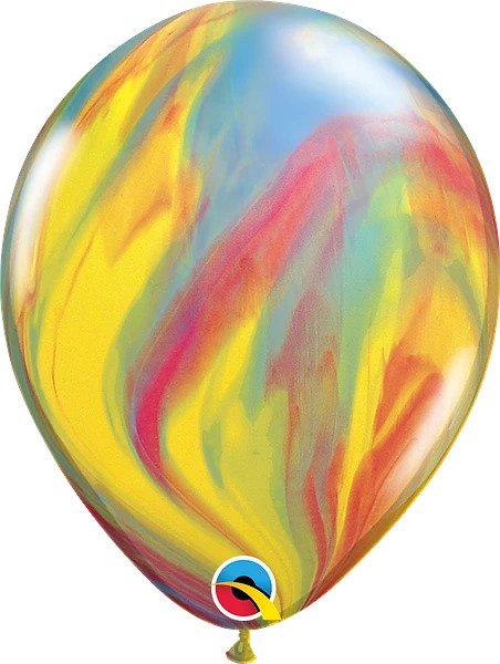 12' Traditional Agate Latex BalloonHelium Inflated from Balloon Expert