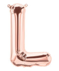 Buy Balloons Rose Gold Letter L Foil Balloon, 16 Inches sold at Balloon Expert