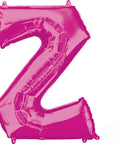 Buy Balloons Pink Letter Z Foil Balloon, 36 Inches sold at Balloon Expert