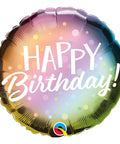 Buy Balloons Happy Birthday Metallic Foil Balloon, 18 Inches sold at Balloon Expert