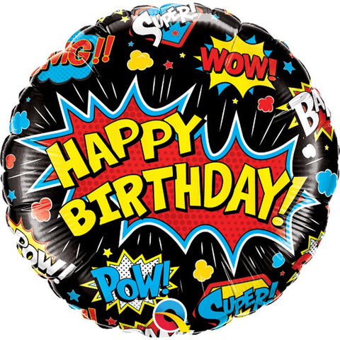Buy Balloons Happy Birthday Super Hero Supershape Balloon sold at Balloon Expert