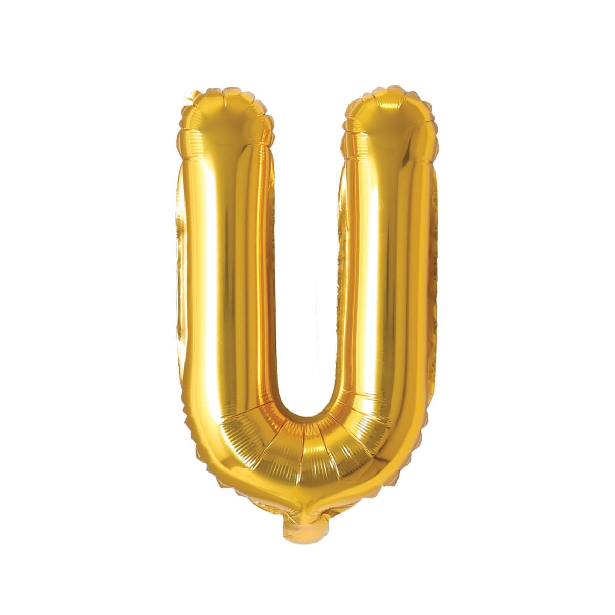 Gold Letter U Foil Balloon, 16 Inches | Balloon Expert