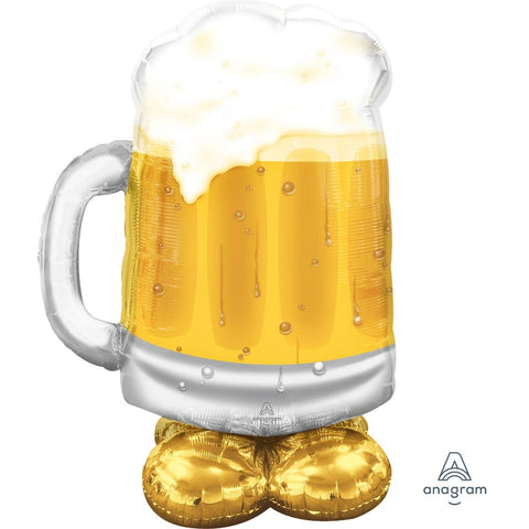 Buy Balloons Beer Mug Airloonz Standing Foil Air-Filled Balloon sold at Balloon Expert