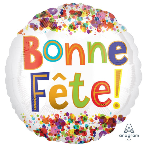 Buy Balloons Bonne Fête Watercolor Foil Balloon, 18 Inches sold at Balloon Expert