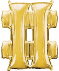Buy Balloons Gold # Foil Balloon, 32 Inches sold at Balloon Expert