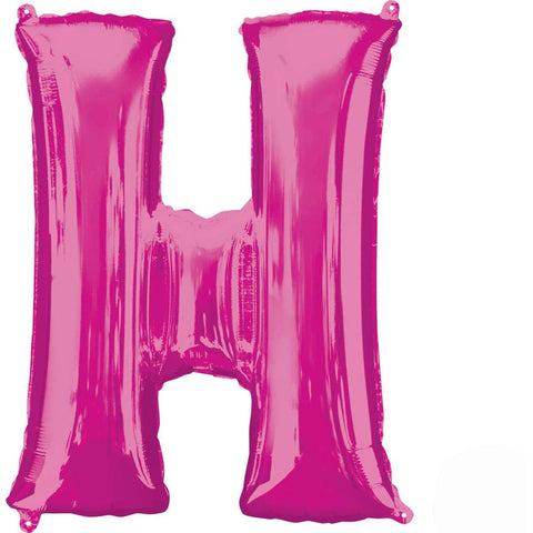 Buy Balloons Pink Letter H Foil Balloon, 36 Inches sold at Balloon Expert