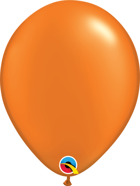 12" Pearl Orange Latex Balloon, Helium Inflated from Balloon Expert