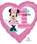 Buy Balloons Minnie 1st Birthday Foil Balloon, 18 Inches sold at Balloon Expert