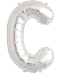 Buy Balloons Silver Letter C Foil Balloon, 16 Inches sold at Balloon Expert
