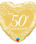 Buy Balloons Bon 50e Anniversaire Foil Balloon sold at Balloon Expert