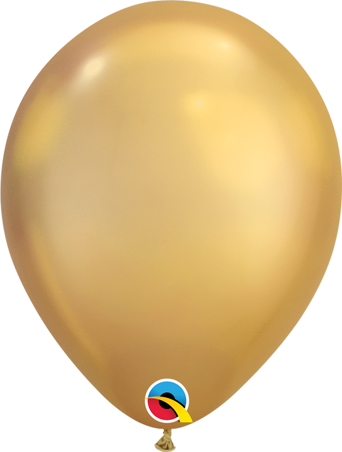 12" Metallic Gold Latex Balloon, Helium Inflated from Balloon Expert