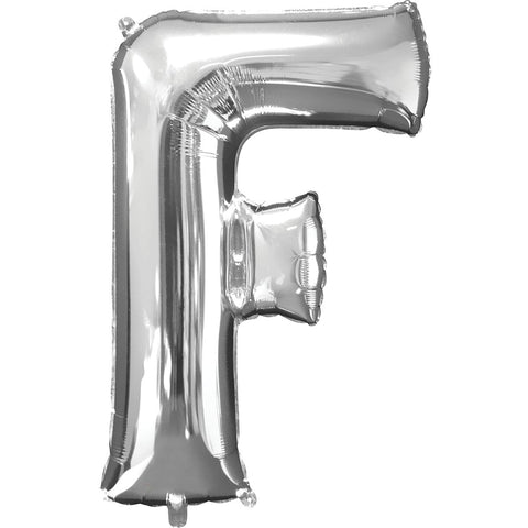 Buy Balloons Silver Letter F Foil Balloon, 11 Inches sold at Balloon Expert