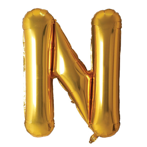 Buy Balloons Gold Letter N Foil Balloon, 34 Inches sold at Balloon Expert