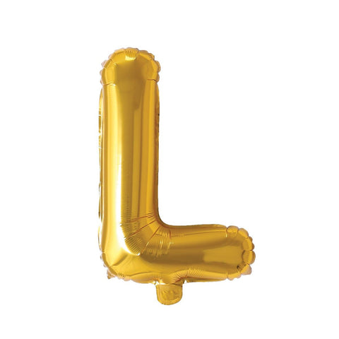 Buy Balloons Gold Letter L Foil Balloon, 16 Inches sold at Balloon Expert