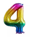 Buy Balloons Rainbow Ombre Number 4 Foil Balloon, 34 Inches sold at Balloon Expert