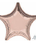 Buy Balloons Rose Gold Star Foil Balloon, 18 Inches sold at Balloon Expert