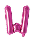 Buy Balloons Pink Letter W Foil Balloon, 16 Inches sold at Balloon Expert
