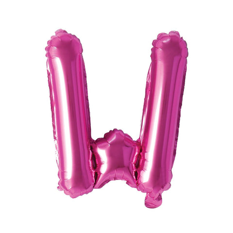 Buy Balloons Pink Letter W Foil Balloon, 16 Inches sold at Balloon Expert