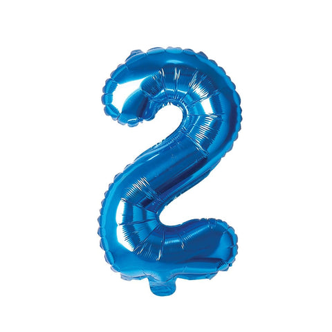 Buy Balloons Blue Number 2 Foil Balloon, 16 Inches sold at Balloon Expert