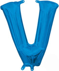 Buy Balloons Blue Letter V Foil Balloon, 36 Inches sold at Balloon Expert