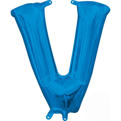 Buy Balloons Blue Letter V Foil Balloon, 36 Inches sold at Balloon Expert