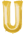 Buy Balloons Gold Letter U Foil Balloon, 32 Inches sold at Balloon Expert