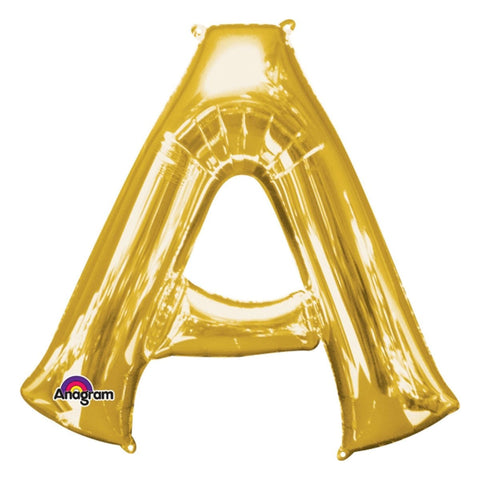 Buy Balloons Gold Letter A Foil Balloon, 34 Inches sold at Balloon Expert