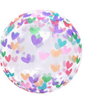 Buy Balloons Bubble Balloon HD - Multicolor hearts - 20'' sold at Balloon Expert