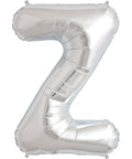 Buy Balloons Silver Letter Z Foil Balloon, 16 Inches sold at Balloon Expert