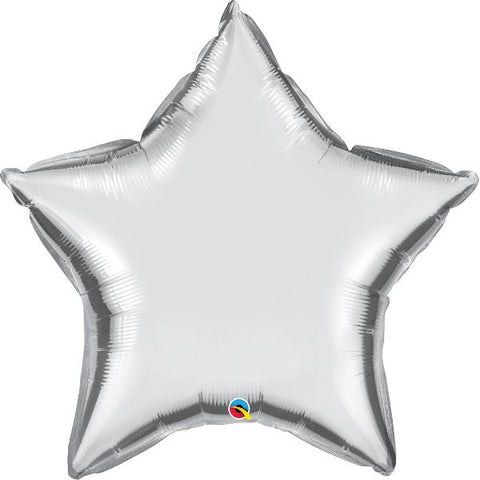 Buy Balloons Silver Star Supershape Foil Balloon sold at Balloon Expert