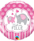 Buy Balloons C'est Une Fille Elephant Foil Balloon, 18 Inches sold at Balloon Expert