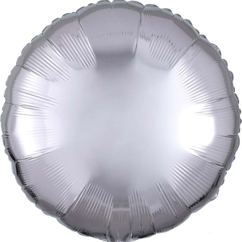 Buy Balloons Silver Round Foil Balloon, 18 Inches sold at Balloon Expert
