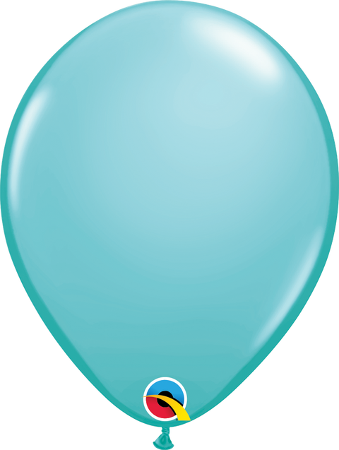 12" Carribean Blue Latex Balloon, Helium Inflated from Balloon Expert
