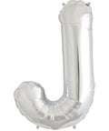Buy Balloons Silver Letter J Foil Balloon, 16 Inches sold at Balloon Expert