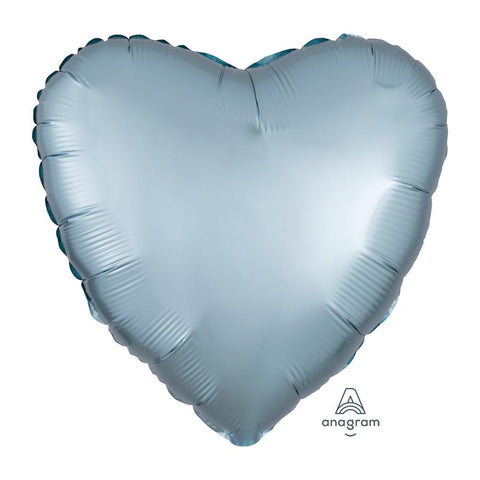 Buy Balloons Pastel Blue Heart Shape Foil Balloon, 18 Inches sold at Balloon Expert